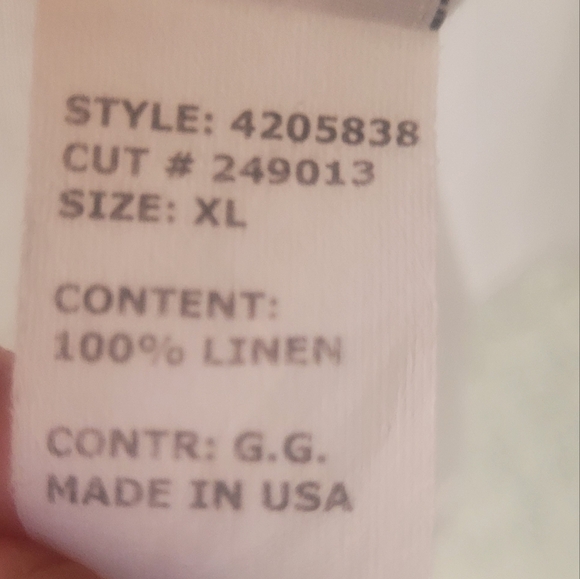 Linen Cut.loose White Sleeveless Blouse - Picture 5 of 12